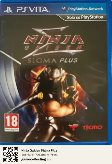 Ninja Gaiden Sigma Plus PlayStation Vita, Italy box front