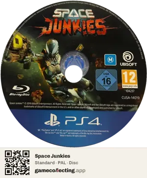 Space Junkies PlayStation 4, PAL disc