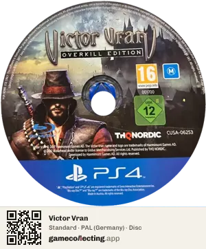 Victor Vran PlayStation 4, PAL disc