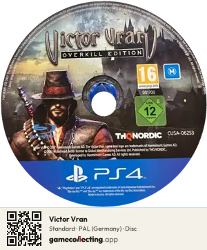 Victor Vran PlayStation 4, PAL disc