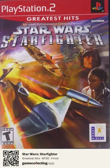 Star Wars: Starfighter PlayStation 2, NTSC box front