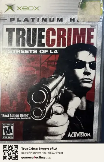 True Crime: Streets of LA Xbox, NTSC box front
