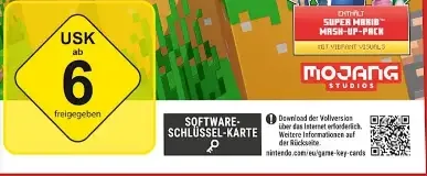 Minecraft, the USK square on its front