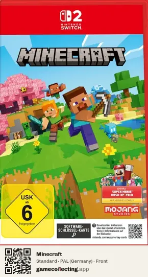 Minecraft Nintendo Switch 2, Germany box front
