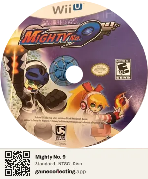 Mighty No. 9 Nintendo Wii U, NTSC disc
