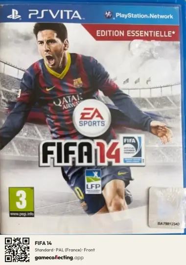 FIFA 14 PlayStation Vita, France box front