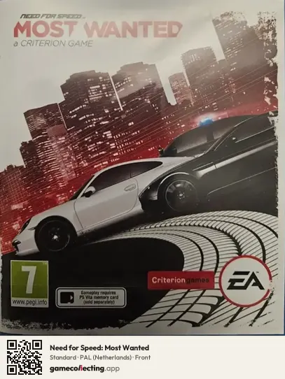 Need for Speed: Most Wanted PlayStation Vita, Netherlands box front