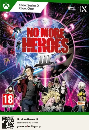 No More Heroes III Xbox Series X, PAL box front