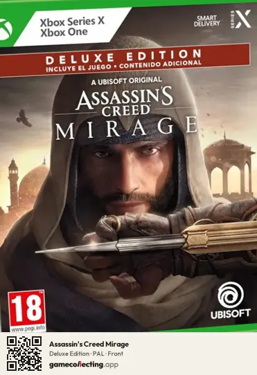 Assassin's Creed Mirage Xbox One, PAL box front