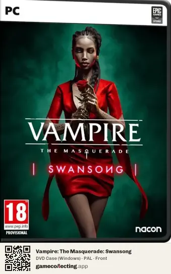 Vampire: The Masquerade: Swansong Computer, PAL box front