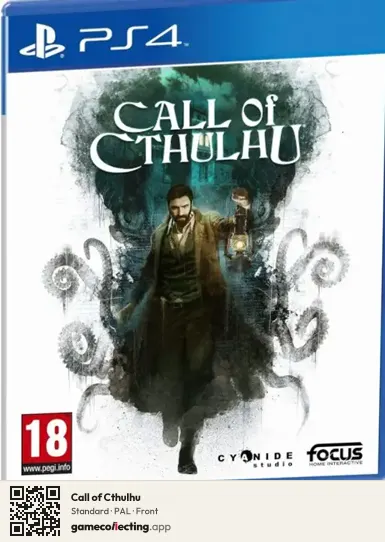Call of Cthulhu PlayStation 4, PAL box front