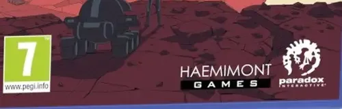 Surviving Mars, the PEGI square on its front
