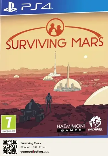 Surviving Mars PlayStation 4, PAL box front