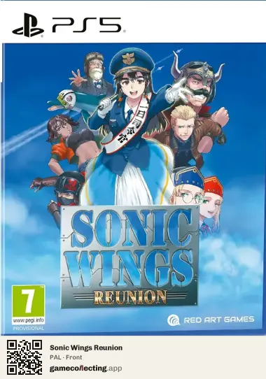 Sonic Wings Reunion PlayStation 5, PAL box front