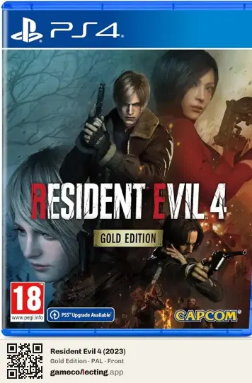 Resident Evil 4 (2023) PlayStation 4, PAL box front