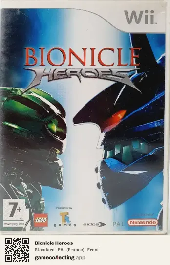 Bionicle Heroes Nintendo Wii, France box front