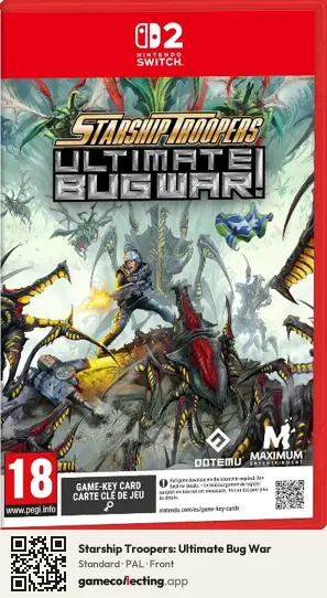 Starship Troopers: Ultimate Bug War Nintendo Switch 2, PAL box front