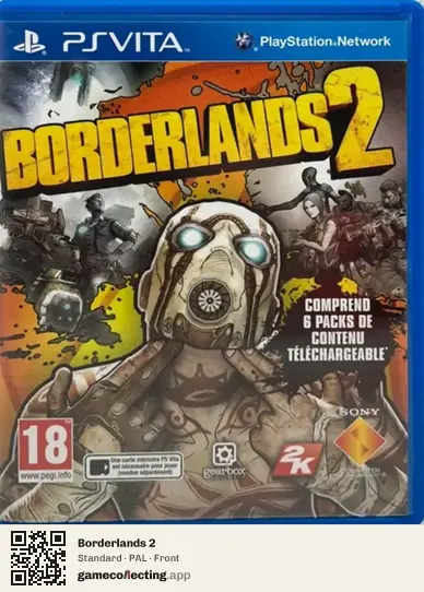 Borderlands 2 PlayStation Vita, PAL box front