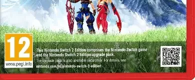 Xenoblade Chronicles 2, the PEGI square on its front