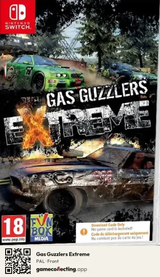 Gas Guzzlers Extreme Nintendo Switch, PAL box front