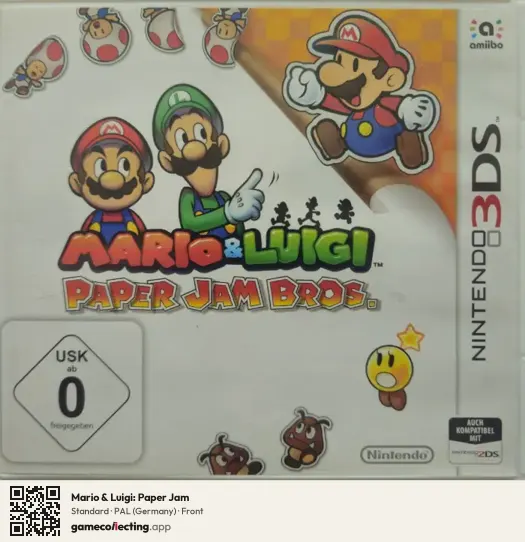 Mario & Luigi: Paper Jam Nintendo 3DS, Germany box front
