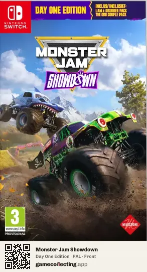 Monster Jam Showdown Nintendo Switch, PAL box front