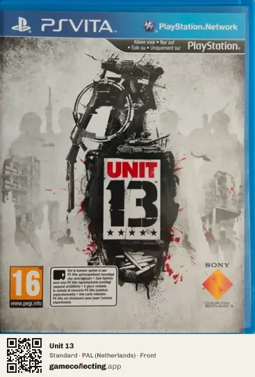 Unit 13 PlayStation Vita, Netherlands box front