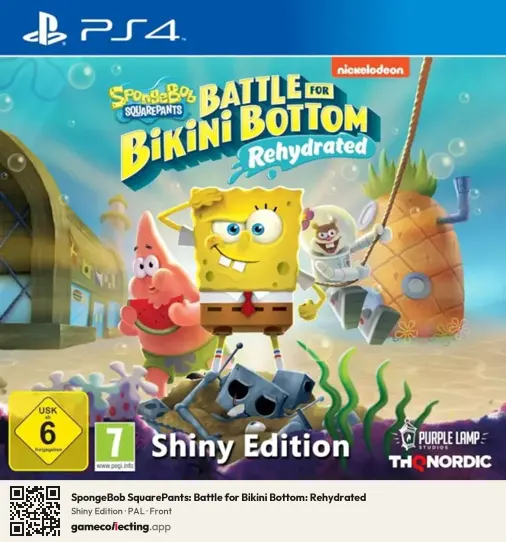 SpongeBob SquarePants: Battle for Bikini Bottom: Rehydrated PlayStation 4, PAL box front