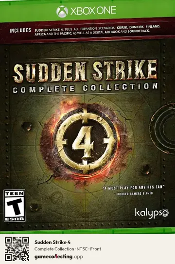 Sudden Strike 4 Xbox One, NTSC box front