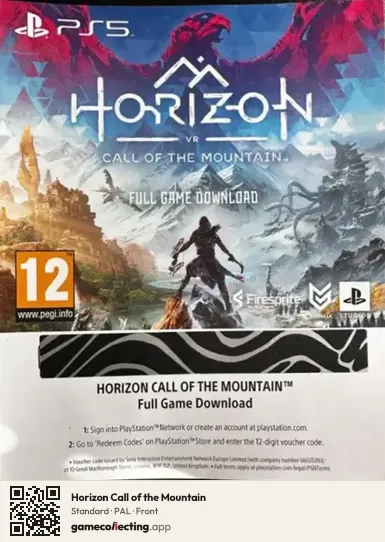 Horizon Call of the Mountain PlayStation 5, PAL box front