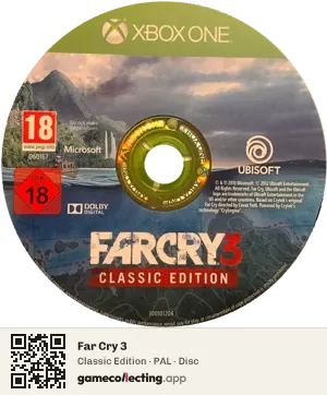 Far Cry 3 Xbox One, PAL disc