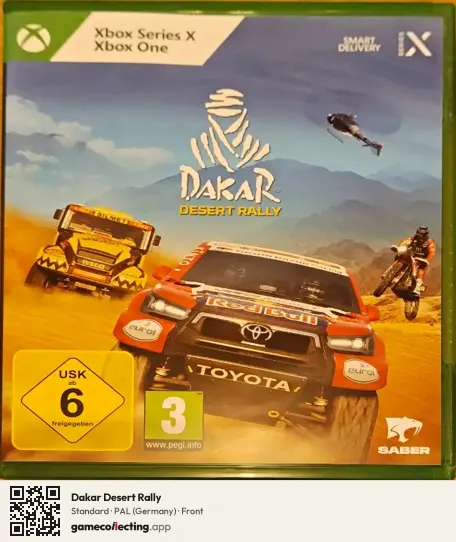 Dakar Desert Rally Xbox Series X, Germany box front