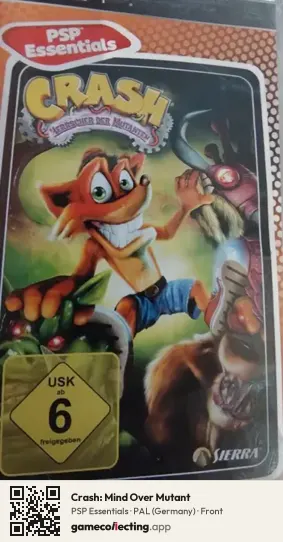 Crash: Mind Over Mutant PlayStation Portable, Germany box front