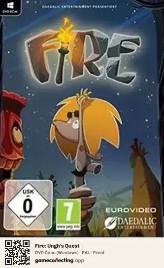 Fire: Ungh's Quest Computer, PAL box front