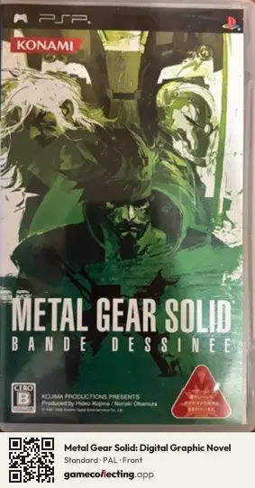 Metal Gear Solid: Digital Graphic Novel PlayStation Portable, PAL box front