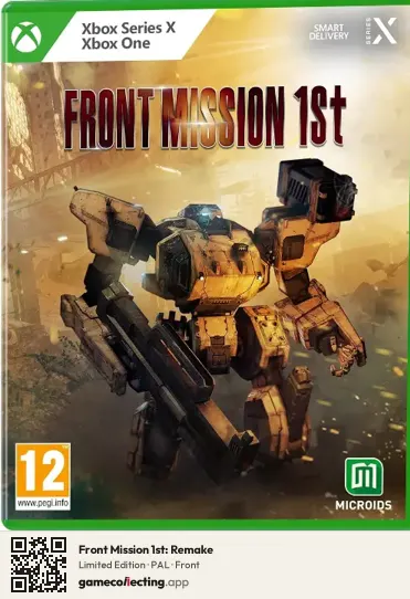 Front Mission 1st: Remake Xbox Series X, PAL box front