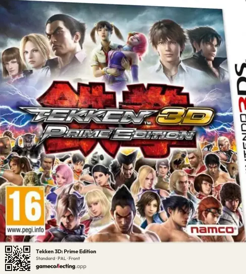 Tekken 3D: Prime Edition Nintendo 3DS, PAL box front