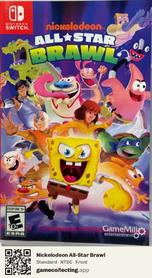 Nickelodeon All-Star Brawl Nintendo Switch, NTSC box front