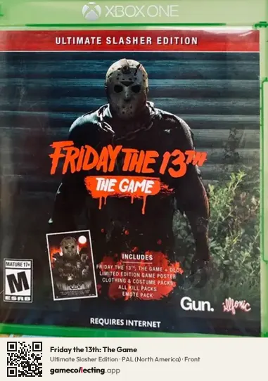 Friday the 13th: The Game Xbox One, North America box front