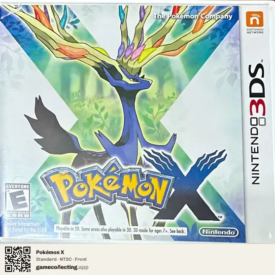 Pokémon X Nintendo 3DS, NTSC box front
