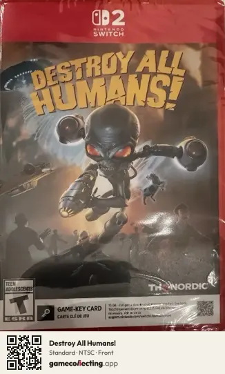Destroy All Humans! Nintendo Switch 2, NTSC box front