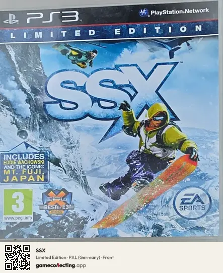 SSX PlayStation 3, Germany box front