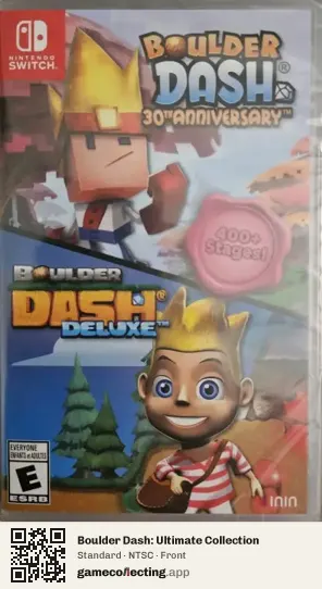 Boulder Dash: Ultimate Collection Nintendo Switch, NTSC box front