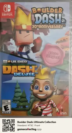 Boulder Dash: Ultimate Collection Nintendo Switch, NTSC box front