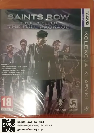 Saints Row: The Third Computer, PAL box front