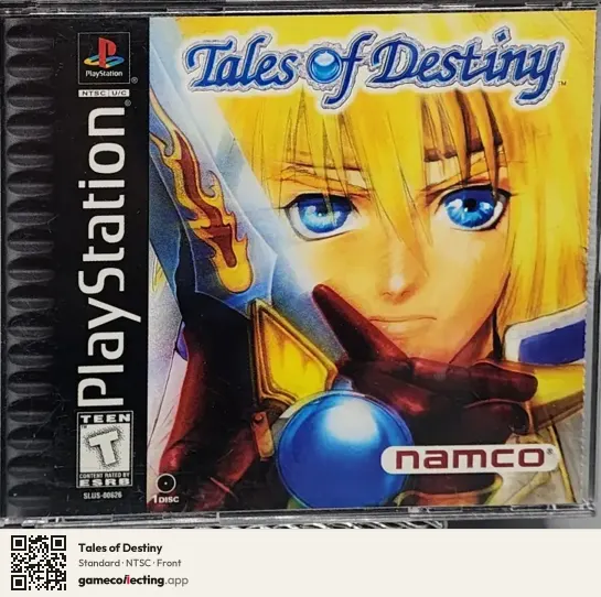 Tales of Destiny PlayStation, NTSC box front