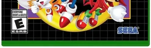 Sonic Origins Plus, the ESRB box on its front
