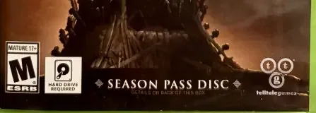 Game of Thrones: A Telltale Games Series, the ESRB box on its front