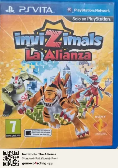 Invizimals: The Alliance PlayStation Vita, Spain box front