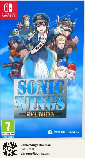 Sonic Wings Reunion Nintendo Switch, PAL box front